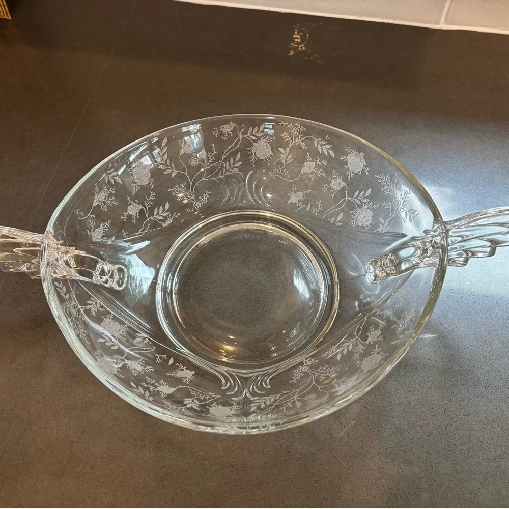 Fostoria chintz crystal
